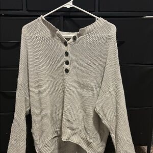 American Eagle Outfitters Cream Crew Neck Sweater
